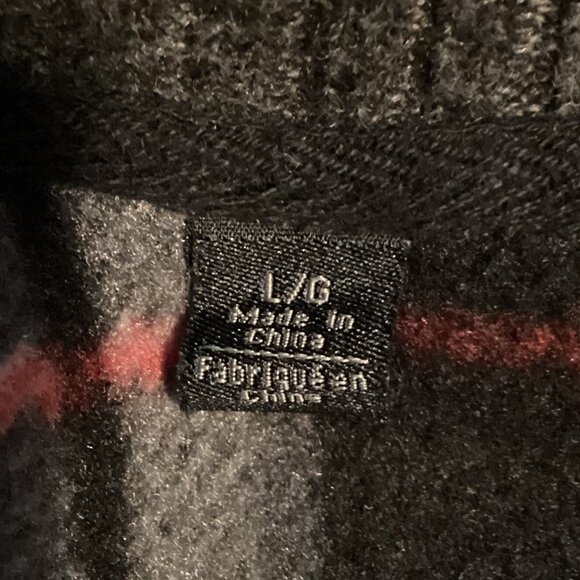 Buffalo David Bitton Men's Knit Cardigan Size L Fleece Lined Sweater Colorblock - Picture 8 of 9